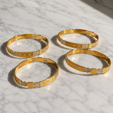 Vervit Noor Royale Gold-Tone Bangle Set of 4