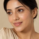 Golden Crystal Hoop Nose Ring