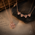 Vervit Magnetic Heart Necklace for Daily Wear – Rose Gold Finish, Single Piece