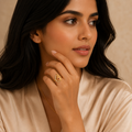 Golden Teardrop Ruby Statement Ring