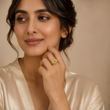 Golden Star Ruby Statement Ring