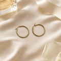 Vervit Gold Classic Hoop Earrings for Women – 18K Gold-Plated 316L Stainless Steel