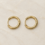 Vervit Gold Classic Hoop Earrings for Women – 18K Gold-Plated 316L Stainless Steel
