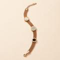 Vervit Rose Gold Minimal Disc Bracelet for Women – Anti-Tarnish 316L Stainless Steel