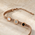 Vervit Rose Gold Minimal Disc Bracelet for Women – Anti-Tarnish 316L Stainless Steel
