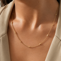 Minimal Gold-Toned Station Chain