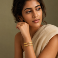 Vervit Noor Royale Gold-Tone Bangle Set of 4