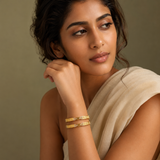 Vervit Noor Royale Gold-Tone Bangle Set of 4
