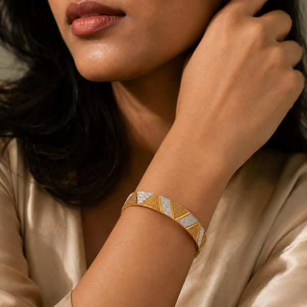 Vervit Tria Luxe Gold-Tone Bangle Set of 2