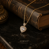 Vervit Heart Pendant Necklace for Daily Wear – Gold Finish, Single Piece