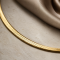 Vervit Men’s Snake Chain Necklace for Daily Wear – Gold Finish, Single Piece