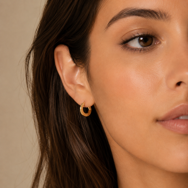 Vervit Aure Mini Gold-Tone Huggie Hoop Earrings