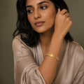 Vervit Gleam Line Gold-Tone Bangle Set of 2