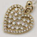 Vervit Gold Heart Drop Earrings for Women – 18K Gold Plated PVD Finish on 316L Stainless Steel