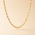 Elegant Gold-Toned Oval Link Chain