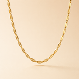 Elegant Gold-Toned Oval Link Chain