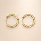 Vervit Gold Classic Hoop Earrings for Women – 18K Gold-Plated 316L Stainless Steel