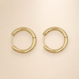Vervit Gold Classic Hoop Earrings for Women – 18K Gold-Plated 316L Stainless Steel