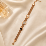 Vervit Rose Gold Minimal Disc Bracelet for Women – Anti-Tarnish 316L Stainless Steel