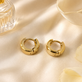 Vervit Gold Minimal Huggie Hoop Earrings for Women – 18K Gold Plated 316L Stainless Steel