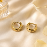 Vervit Gold Minimal Huggie Hoop Earrings for Women – 18K Gold Plated 316L Stainless Steel