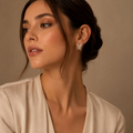 Vervit Wings of Light Earrings | Pave Crystal Butterfly Studs in Rose Gold