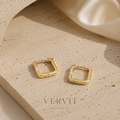 Vervit Gold Mini Hoop Earrings for Women – 18K Gold-Plated 316L Stainless Steel