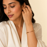 Vervit Gold Pink & Purple Vine Bracelet for Women – 18K Gold-Plated Anti-Tarnish Stainless Steel