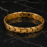 Vervit Gold Link Chain Bracelet for Men – 18K Gold Plated 316L Stainless Steel