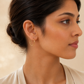 Vervit Gold Classic Hoop Earrings for Women – 18K Gold-Plated 316L Stainless Steel