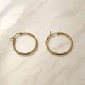 Vervit Gold Classic Hoop Earrings for Women – 18K Gold-Plated 316L Stainless Steel