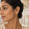 Vervit Gold Classic Hoop Earrings for Women – 18K Gold-Plated 316L Stainless Steel
