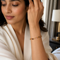 Vervit Gold Pink & Purple Vine Bracelet for Women – 18K Gold-Plated Anti-Tarnish Stainless Steel