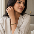 Vervit Gold Evil Eye Slider Bracelet for Women – 18K Gold Plated PVD Finish