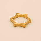 Vervit Gold Turquoise Heart Ring for Women – 18K Gold Plated 316L Stainless Steel