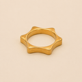 Vervit Gold Turquoise Heart Ring for Women – 18K Gold Plated 316L Stainless Steel