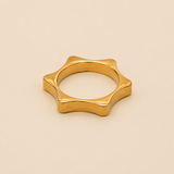 Vervit Gold Turquoise Heart Ring for Women – 18K Gold Plated 316L Stainless Steel