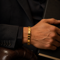 Vervit Gold Link Chain Bracelet for Men – 18K Gold Plated 316L Stainless Steel