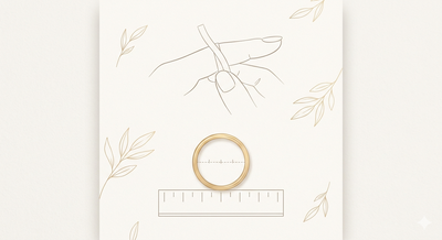 Paper strip ring measuring method