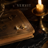 Gold Bow Stud Earrings for Festive & Evening Luxury | VERVIT